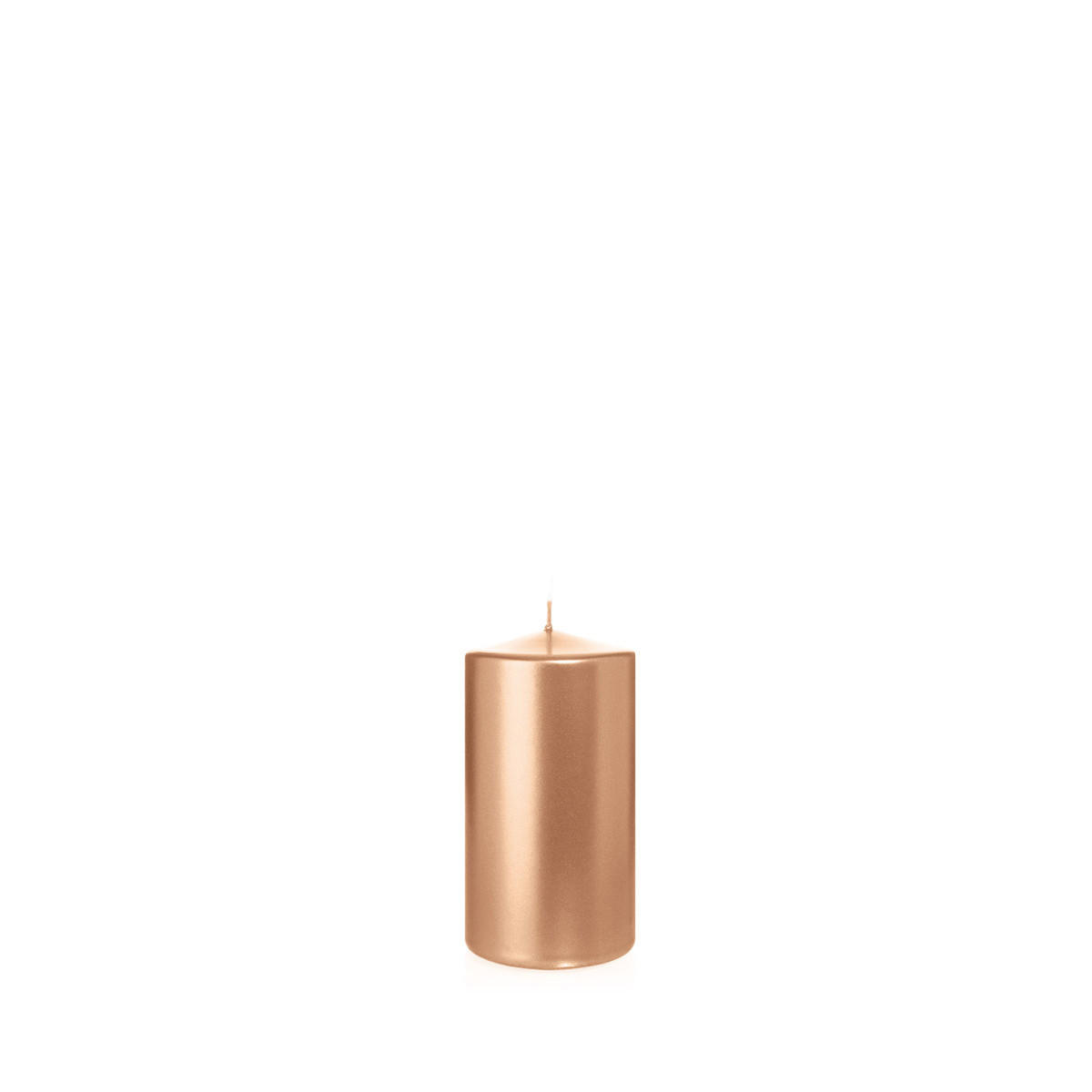 STUMPENKERZEN Rosegold Ø 68 x 130 mm, 12 Stück - Roségold, Paraffin (7/13cm) - Wiedemann Kerzen