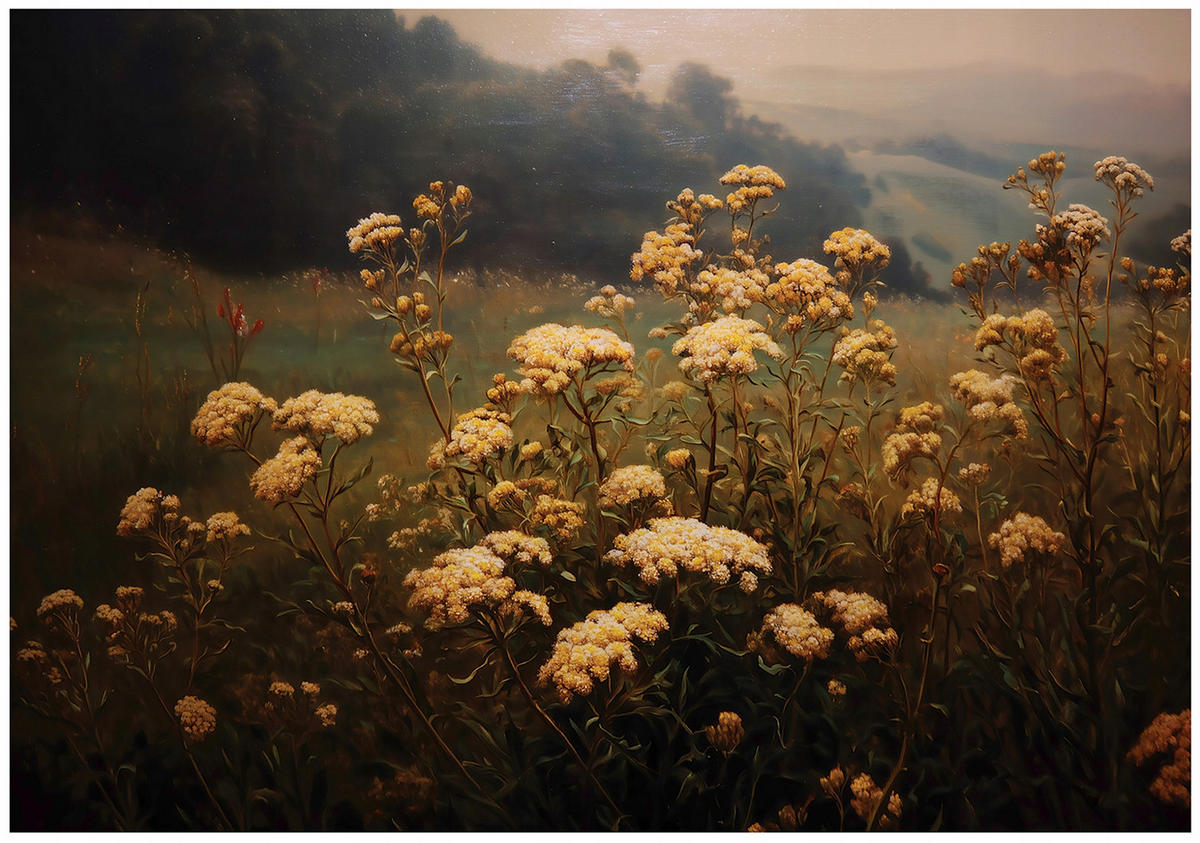 FOTOTAPETE Blumen Natur Braun 400x280 cm - Multicolor, Papier (400/280cm) - Wallarena