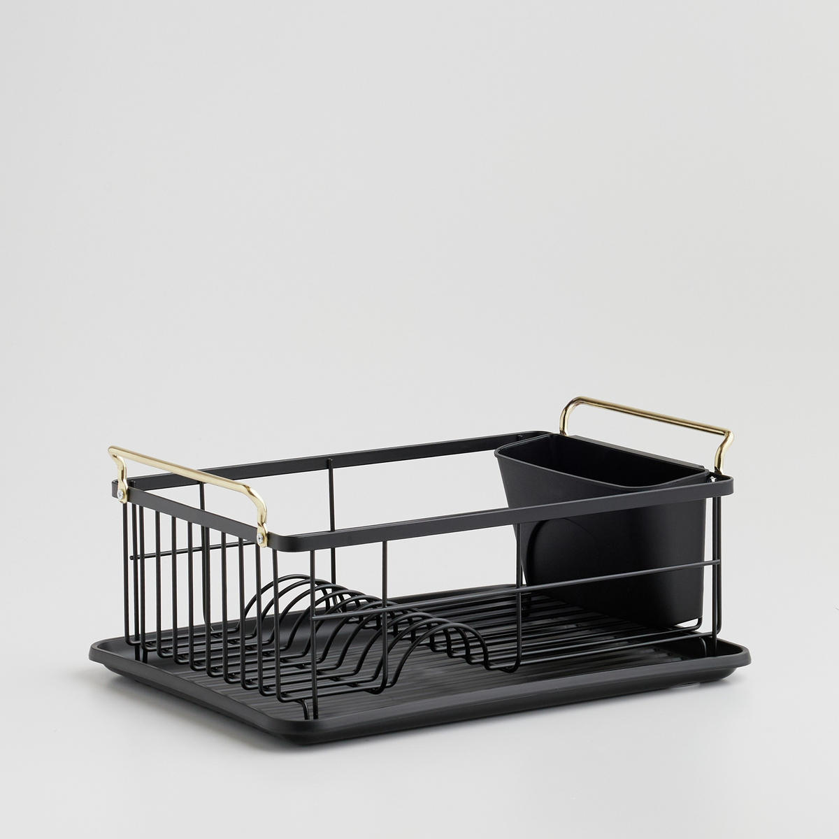 ABTROPFGESTELL Mosiro - Schwarz, Metall (29/16.2/36cm) - home&you