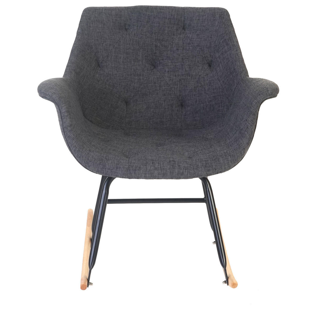 SCHAUKELSTUHL Grau - Grau, Textil (69/76/70cm) - Jamb