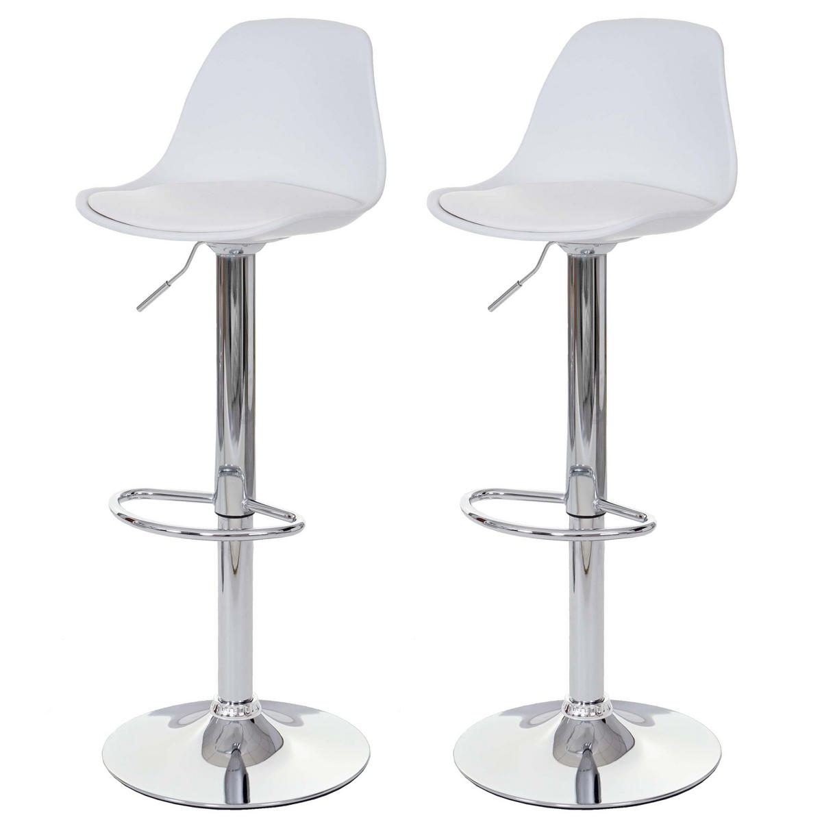 BARHOCKER Weiß 2er-Set - Weiß, Textil (39/103/43cm) - MCW
