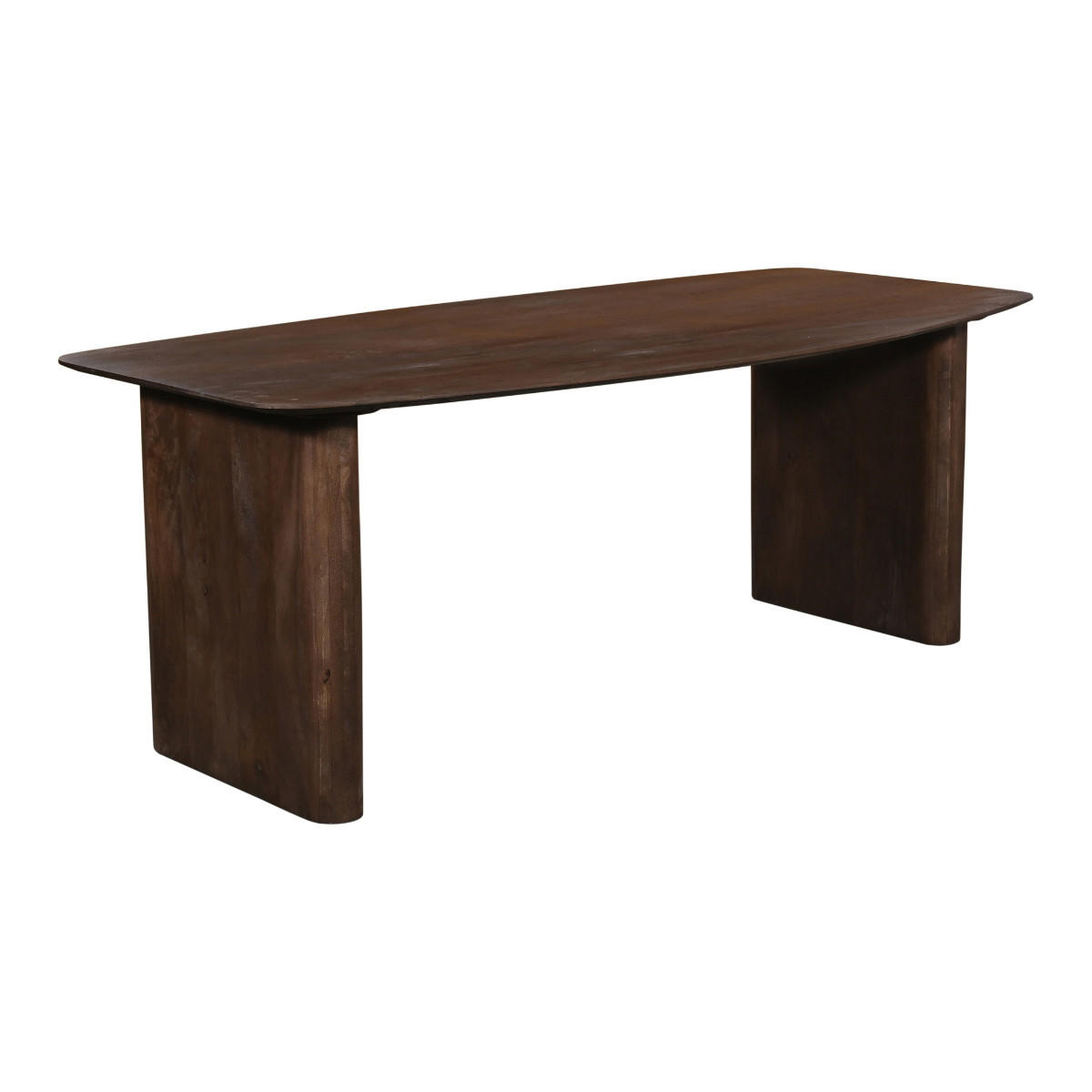 ESSTISCH oval aus Holz 200 cm, dunkelbraun - Dunkelbraun, Holz (200/100/75cm) - Giga Meubel