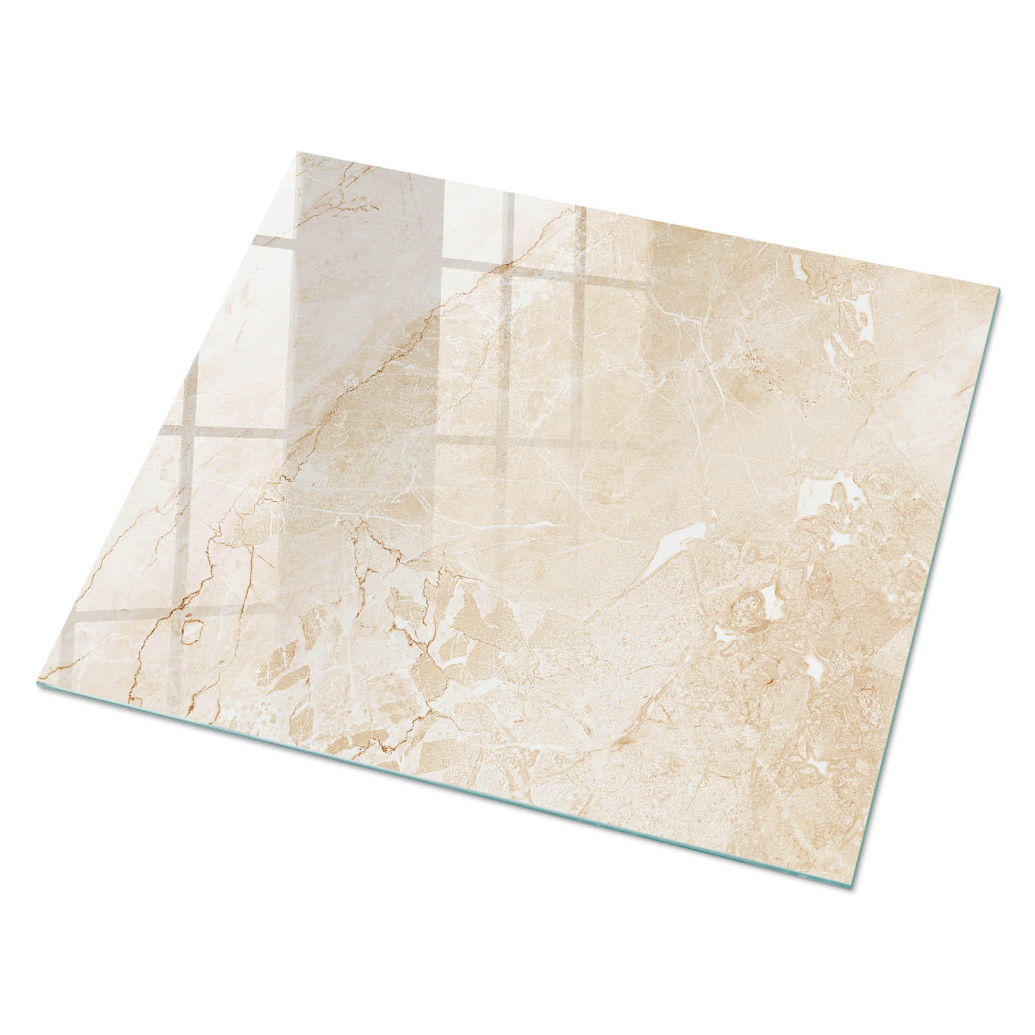 GLASPLATTE 80x60 cm – Beige Stein - Beige, Glas (0.4/80/60cm) - ArtPrintCave