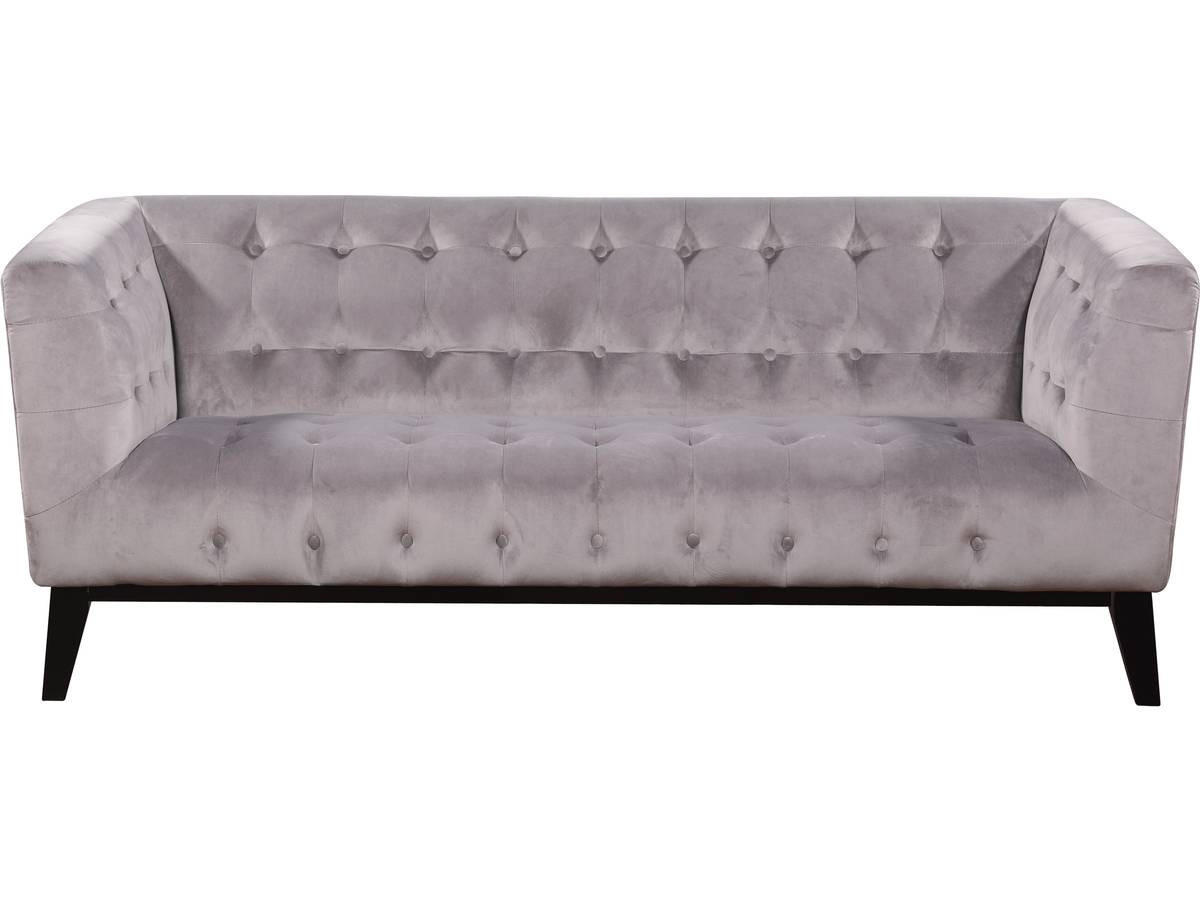 3-SITZER-SOFA Vanessa Hellgrau - Grau, Textil (189/75.5/82cm) - Habitat Garten
