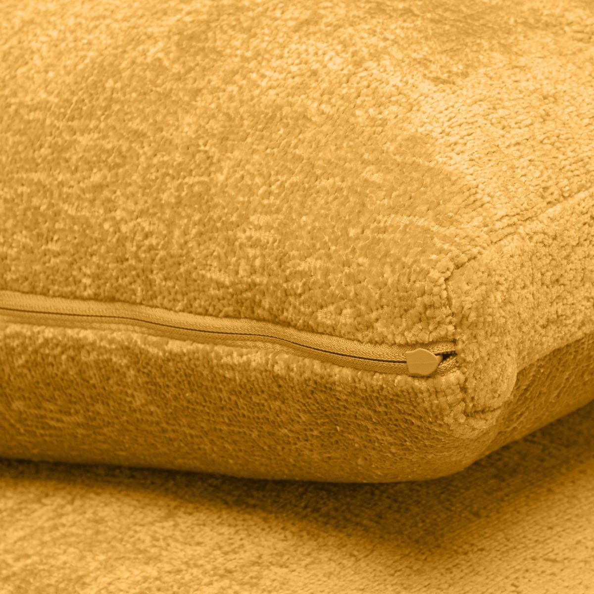 ECKSOFA LINKS BRENTIS Chenille-Stoff, Gelb - Gelb, Textil (314/224cm) - KONSIMO®