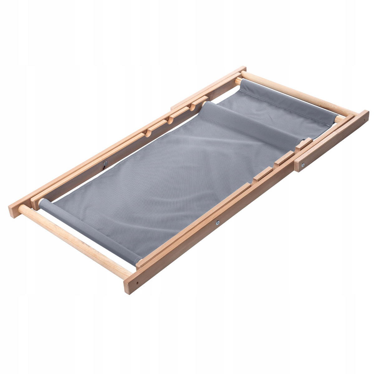 HOLZLIEGESTUHL 80 x 63 cm, Grau - Grau, Holz (53/78cm) - KADAX