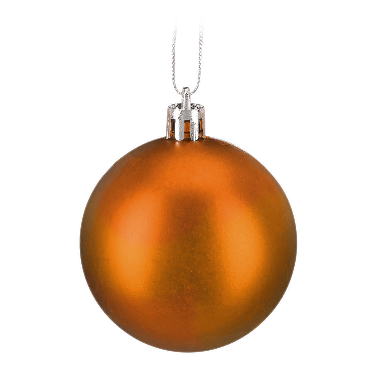 150-TLG.WEIHNACHTSKUGELN-SET - Orange, Kunststoff (6/7/6cm) - Relaxdays