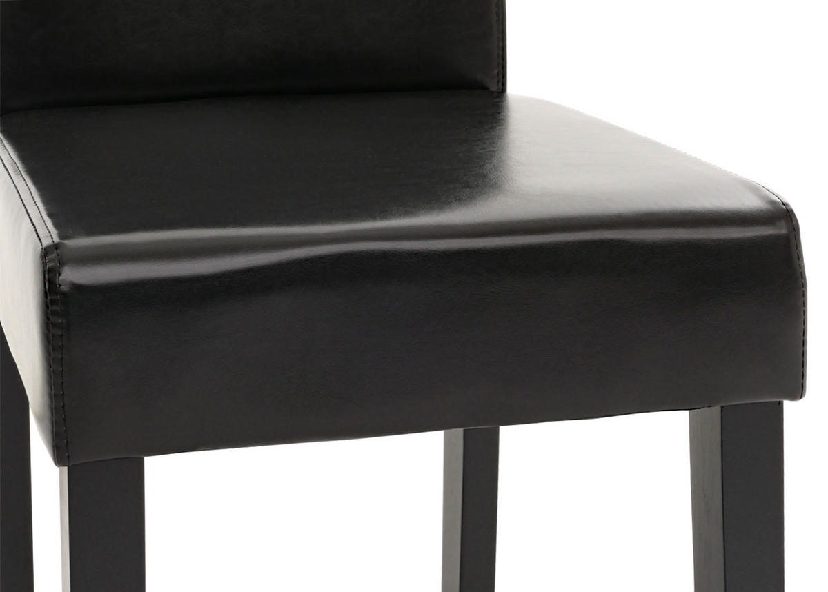 ESSZIMMERSTUHL Hochglanz Schwarz 2er-Set - Schwarz Hochglanz, Textil (43/90/56cm) - MCW