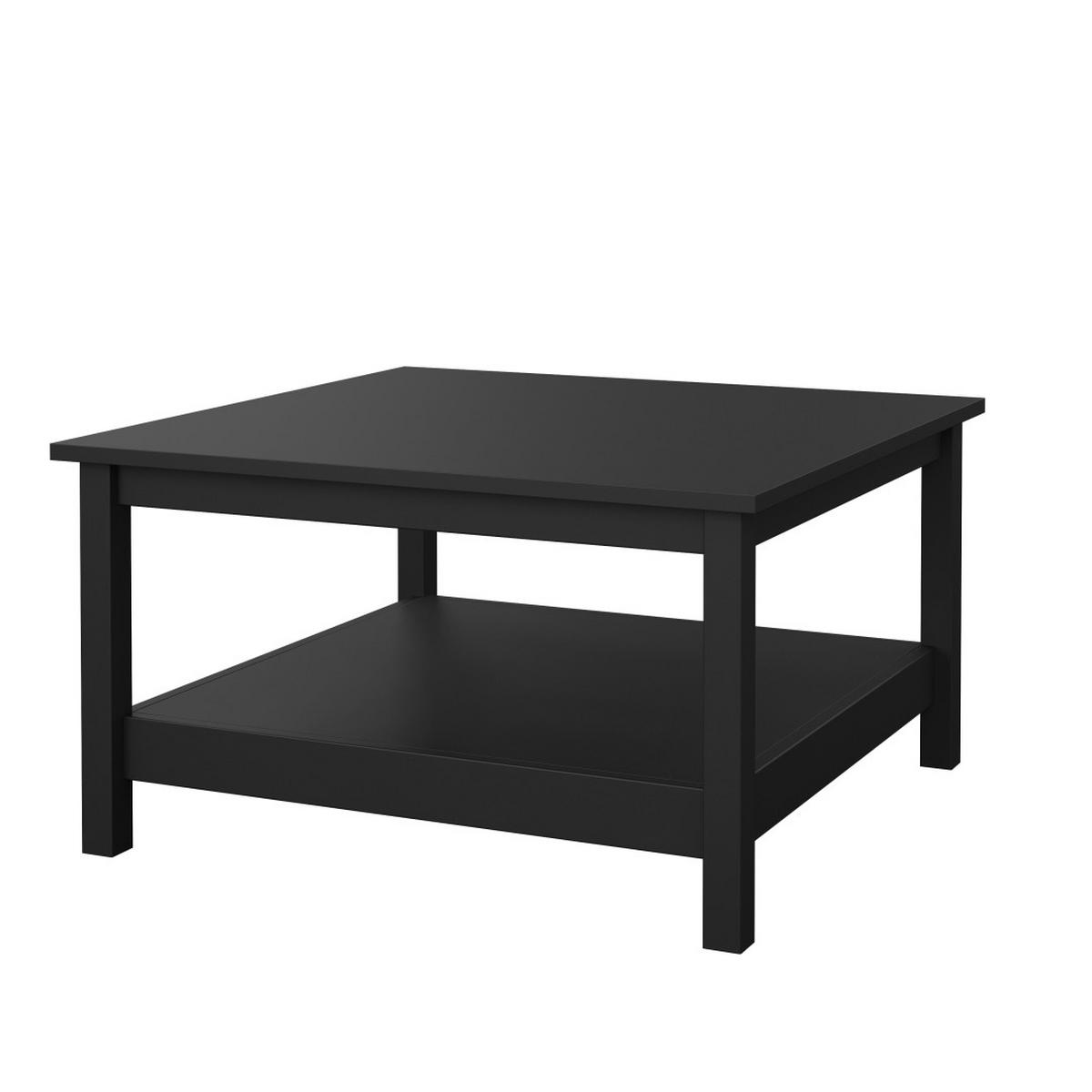 COUCHTISCH, Madrid, Schwarz, Spanplatte foliert, 81 x 81 x 45 cm - Schwarz, Holzwerkstoff (81/81/45cm) - ebuy24
