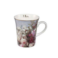 KÜNSTLERTASSE Stillleben mit Blumen - Artis Orbis Jean Baptiste Robie Bunt Fine Bone China - Multicolor, Keramik (0.35L) - Goebel