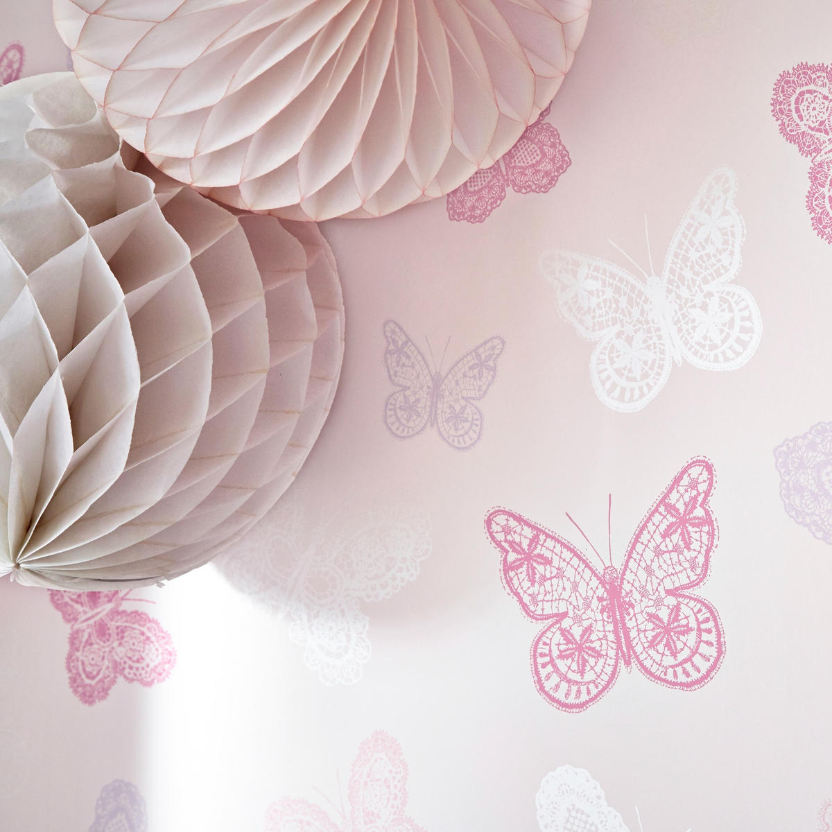 VLIESTAPETE Schmetterling 1005x53cm - Flieder/Rosa, Papier/Kunststoff (53/1000cm) - Superfresco Easy