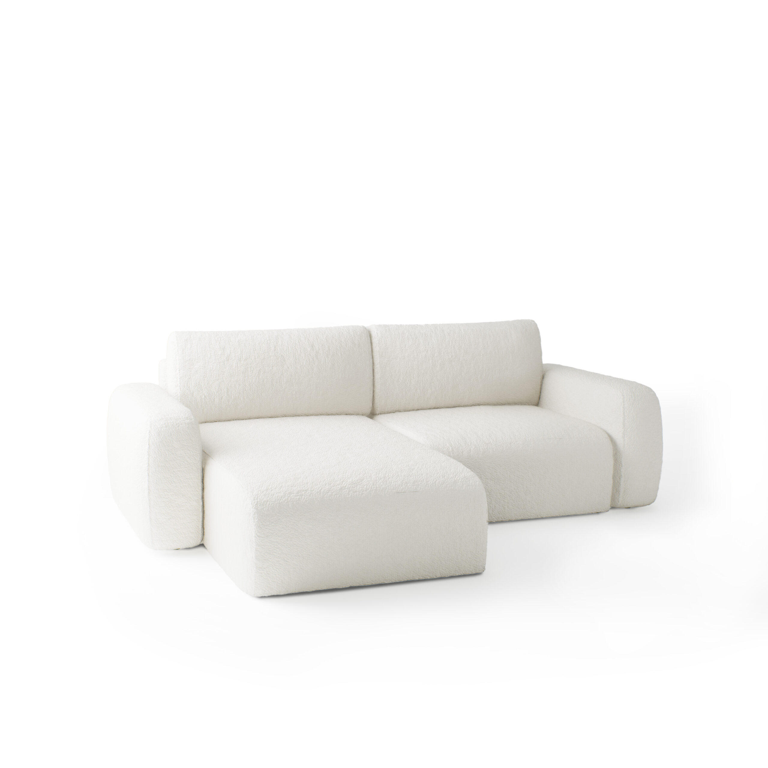 Fedve Ecksofa Creme 257x148 cm