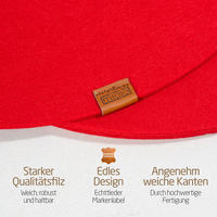 TISCHSETS Glasuntersetzer 12er-Set - Rot, Textil (37cm) - Miqio Design