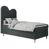 BOXBETT FLOW 90/180 Dunkelgrau Struktur - H3 - Dunkelgrau, Holz/Textil (90/180cm) - MKS