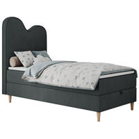 BOXBETT FLOW 90/180 Dunkelgrau Struktur - H3 - Dunkelgrau, Holz/Textil (90/180cm) - MKS