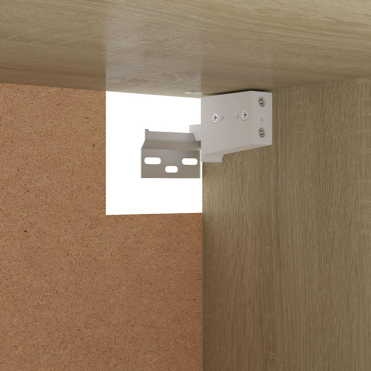 HÄNGESCHRANK mit 1 Kleiderstange 100/32,5/35 cm aus Holzwerkstoff Sonoma-Eiche Dekor - Sonoma Eiche, Holz (100/35/32.5cm) - vidaXL