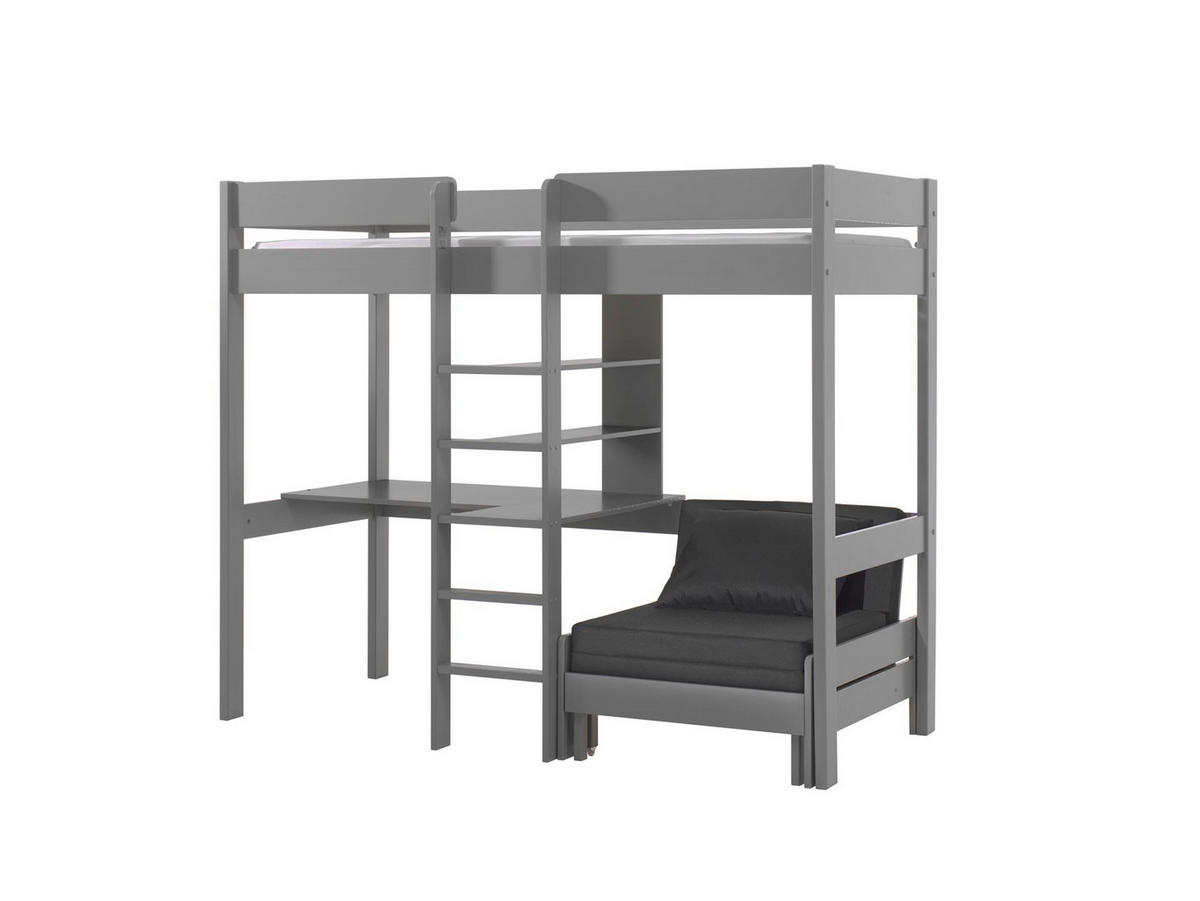 HOCHBETT Karolina 208x175x105/206 aus Massivholz in grau - Grau, Holz (90/200cm) - 58aufmkessel