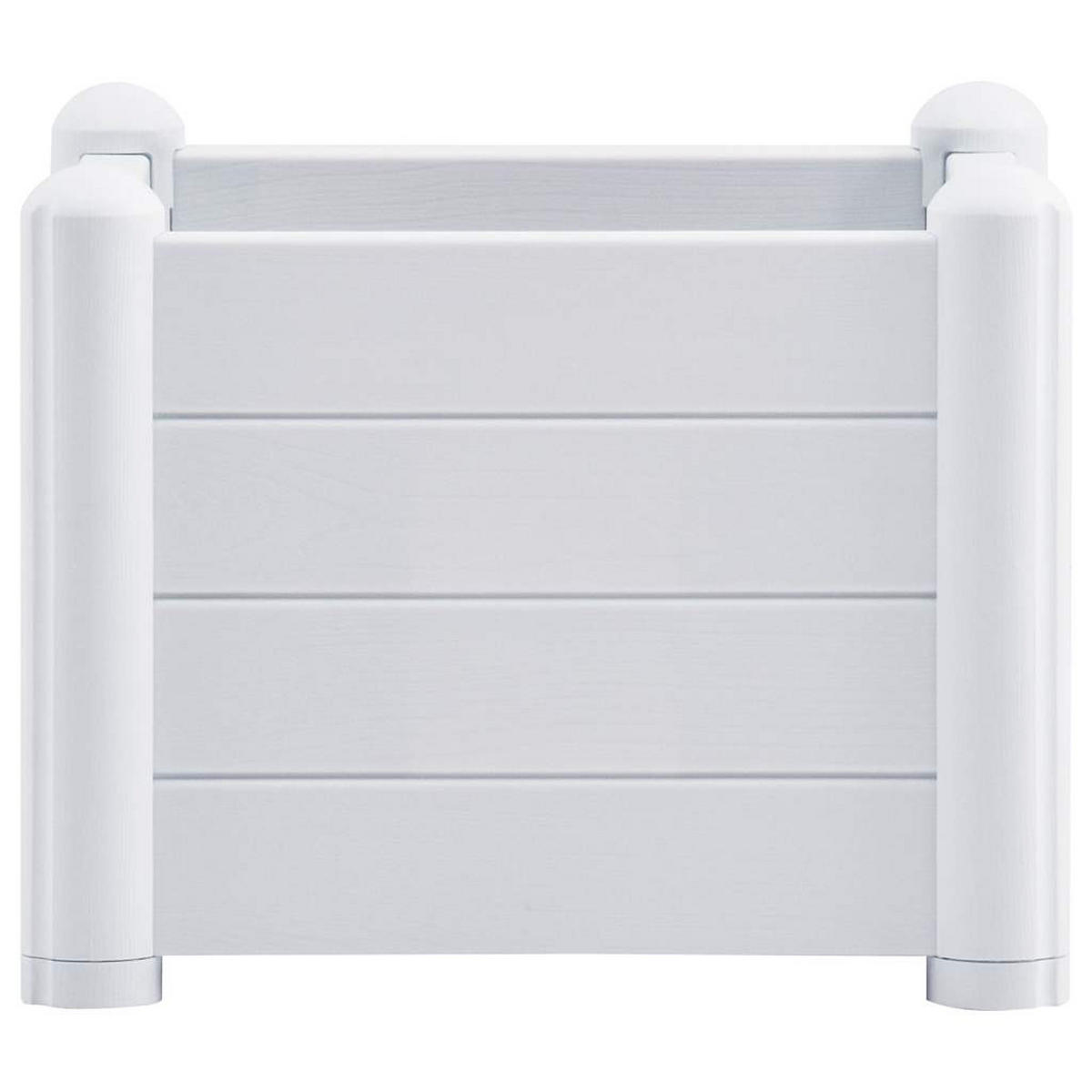GARTEN-HOCHBEET PP Weiß 43x43x35 cm - Weiß, Kunststoff (43/35/43cm)