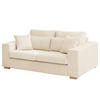 2,5-SITZER SOFA - Buchefarben/Creme, Holz/Buchenholz (194/85/104cm) - home24