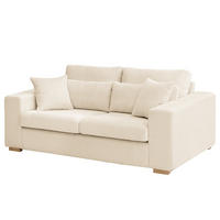 2,5-SITZER SOFA - Buchefarben/Creme, Holz/Buchenholz (194/85/104cm) - home24