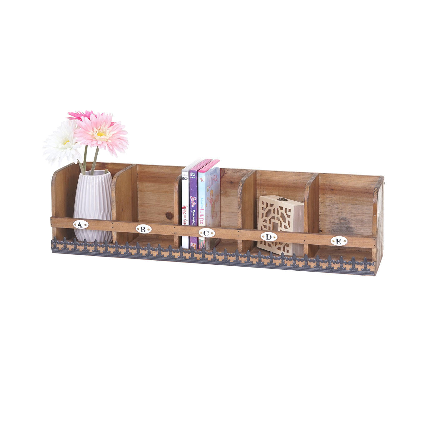 WANDREGAL Braun, Schwarz - Schwarz/Braun, Holz (18/71/16cm) - MCW
