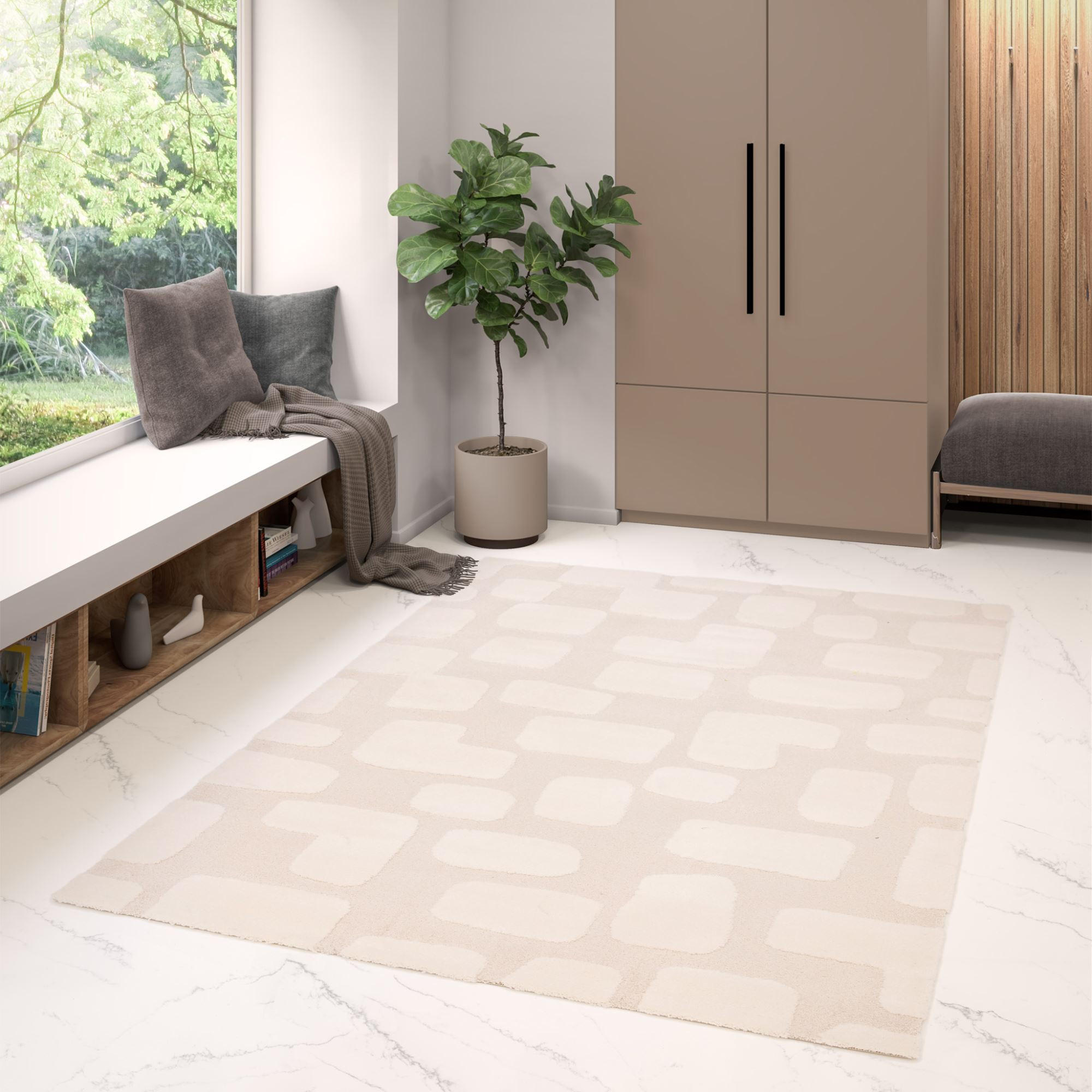 MODERNER TEPPICH 160/230 cm Meran - Creme, Textil (160/230cm) - Steffensmeier