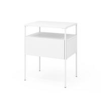NACHTTISCH Mira Weiß 40 x 50 cm - Weiß, Holzwerkstoff (40/50/30cm) - Vicco