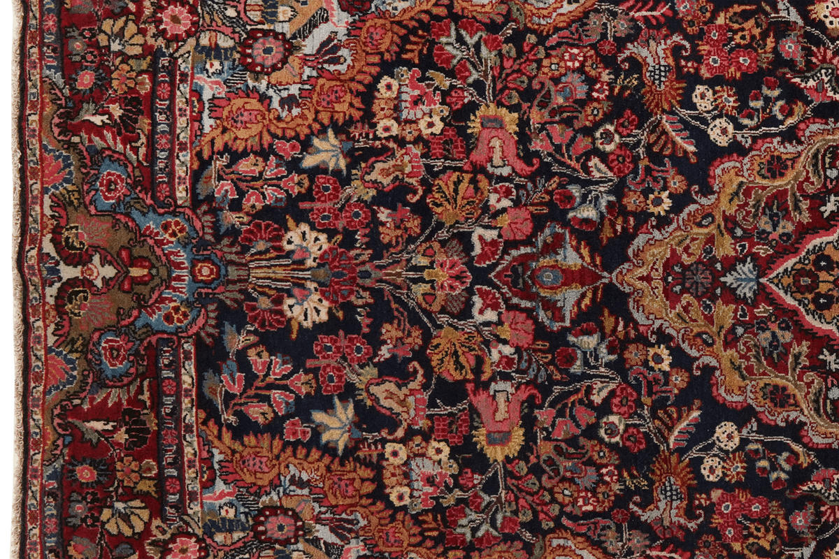 ORIENTTEPPICH handgeknüpft Ekbatan Blau 199/120 cm Schurwolle - Blau, Textil (120/199cm) - Looma