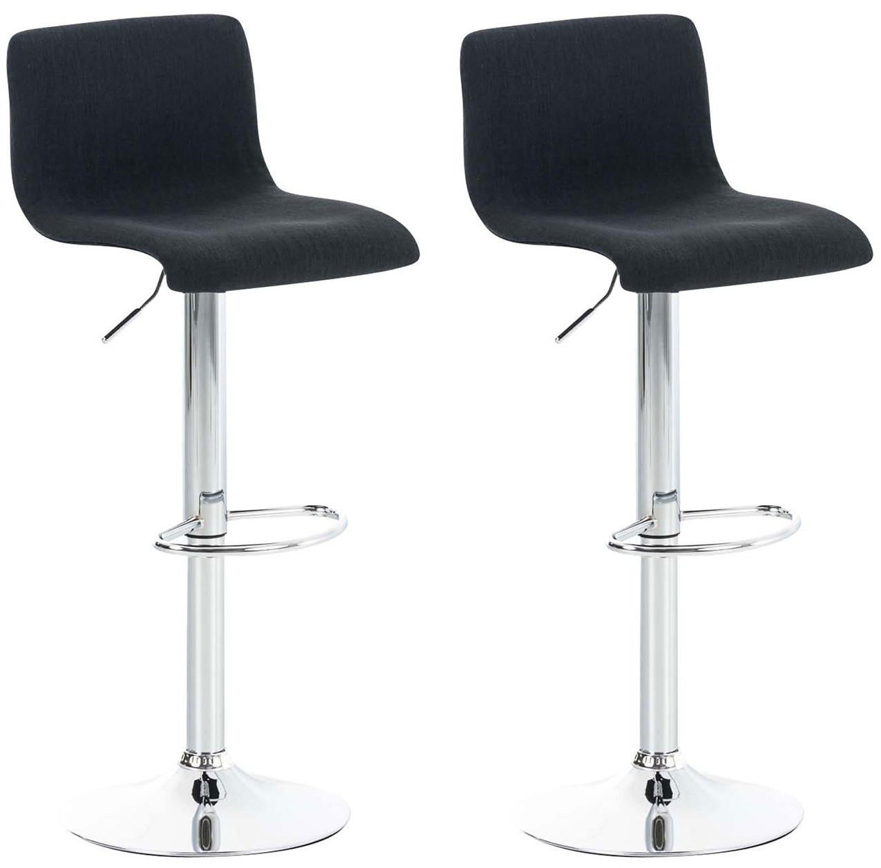 furnicato Barhocker Schwarz 39x84x36 cm