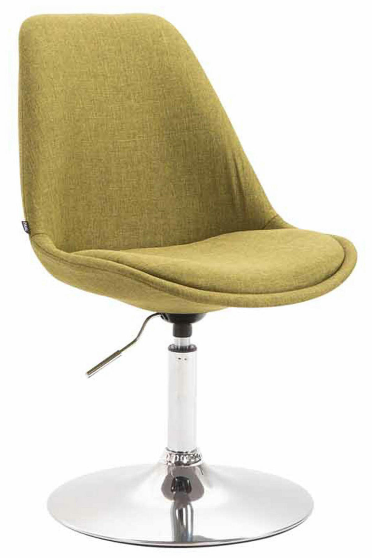 STUHL 4er Set Stoff grün - Chromfarben/Grün, Textil/Metall (48/76/57cm) - CLP