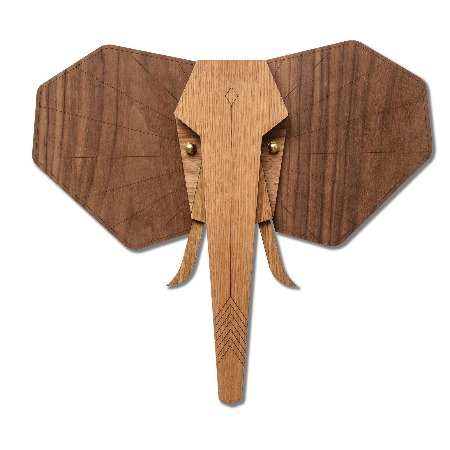 KUNSTLOFT NÁSTĚNNÁ MASKA HNĚDÁ, 28/28 CM