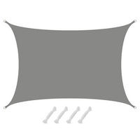 SONNENSEGEL 300/500 cm grau, rechteckig - Grau, Kunststoff (300/500cm) - Amanka