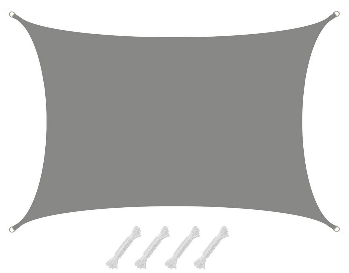 SONNENSEGEL 300/500 cm grau, rechteckig - Grau, Kunststoff (300/500cm) - Amanka