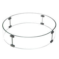 GLASUMRANDUNG für Feuerstelle Vesuv, Dukono, Ubinas, Manchester, Tuscany und Roca - Klar, Glas (48/19/24cm) - Elementi