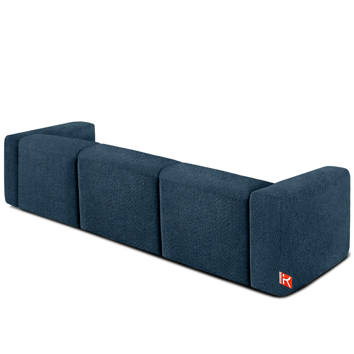 3-SITZER SOFA BUFFO, Marineblau - Dunkelblau, Holz/Holzwerkstoff (290/73/96cm) - KONSIMO®