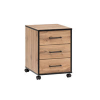 ROLLCONTAINER Panda 57x40x50 cm Eiche - Eichefarben, Holz (40/57/50cm) - PROREGAL