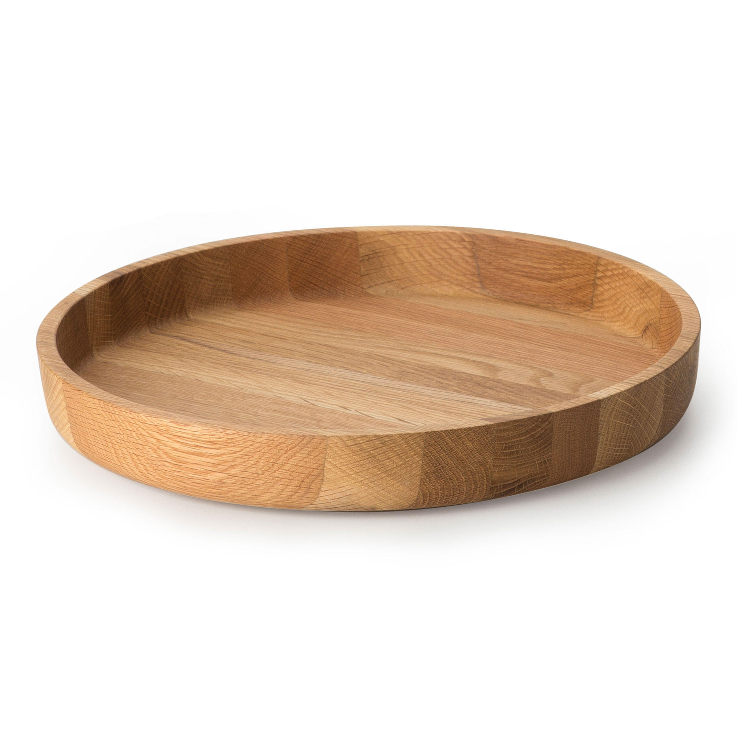 SERVIERSCHALE Eichenholz, Ø 38 x 5.4 cm, 4135 - Braun, Holz (28/5.4/38cm) - Continenta