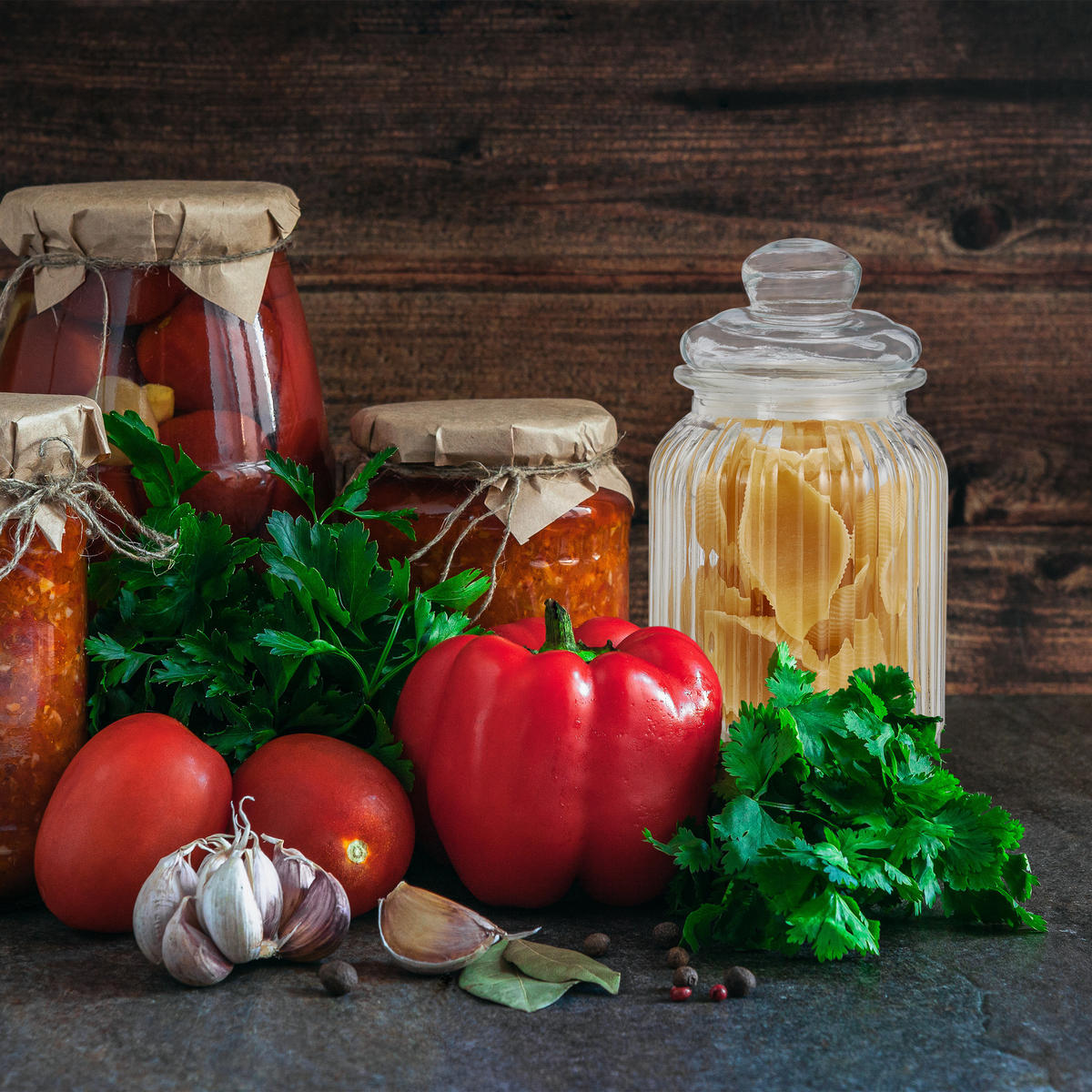 6XVORRATSGLÄSER - Transparent, Glas/Kunststoff (11/19/11cm) - Relaxdays