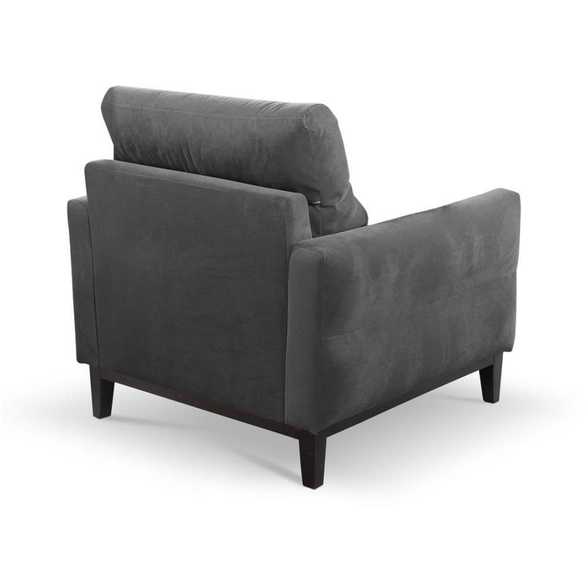 RELAXSESSEL Belweder Velours grau - Wengefarben/Grau, Holz/Textil (94/95/94cm) - Beautysofa