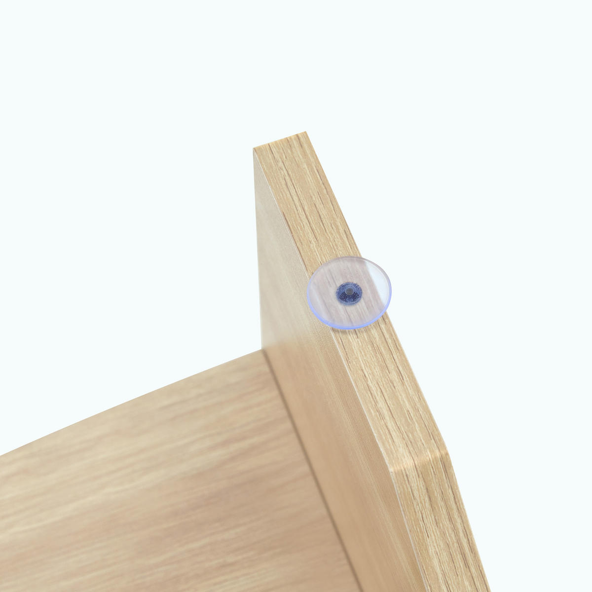 COUCHTISCH in Naturfarbe Moderner ovaler Beistelltisch mit Holzoptik für Esszimmer und Wohnzimmer, B104.9/T60/H35.6 cm - Transparent/Naturfarben, Glas/Holzwerkstoff (60/104.9/35.6cm) - STILVORA