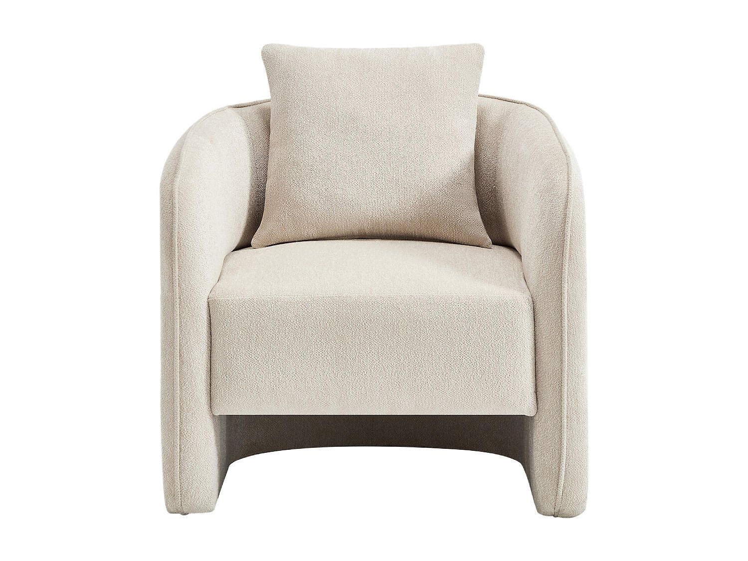 SESSEL mit gerader Rückenlehne - 1 Person - Stoff - Beige - - Beige, Textil (79/85/78cm) - Vente-Unique