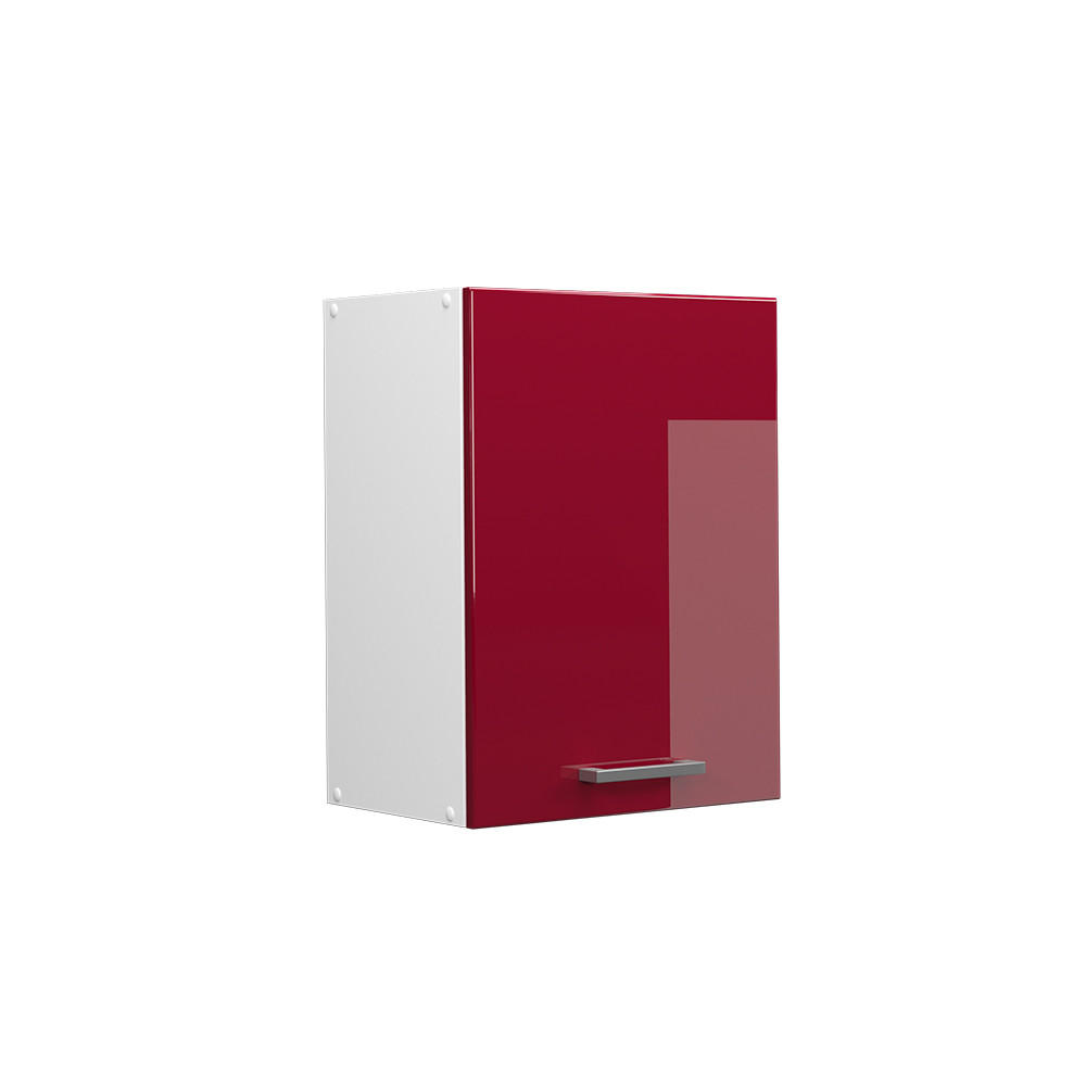 HÄNGESCHRANK R-Line Rot Hochglanz 45 cm - Bordeaux/Rot, Holzwerkstoff (45/60/31cm) - Vicco