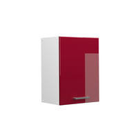 HÄNGESCHRANK R-Line Rot Hochglanz 45 cm - Bordeaux/Rot, Holzwerkstoff (45/60/31cm) - Vicco