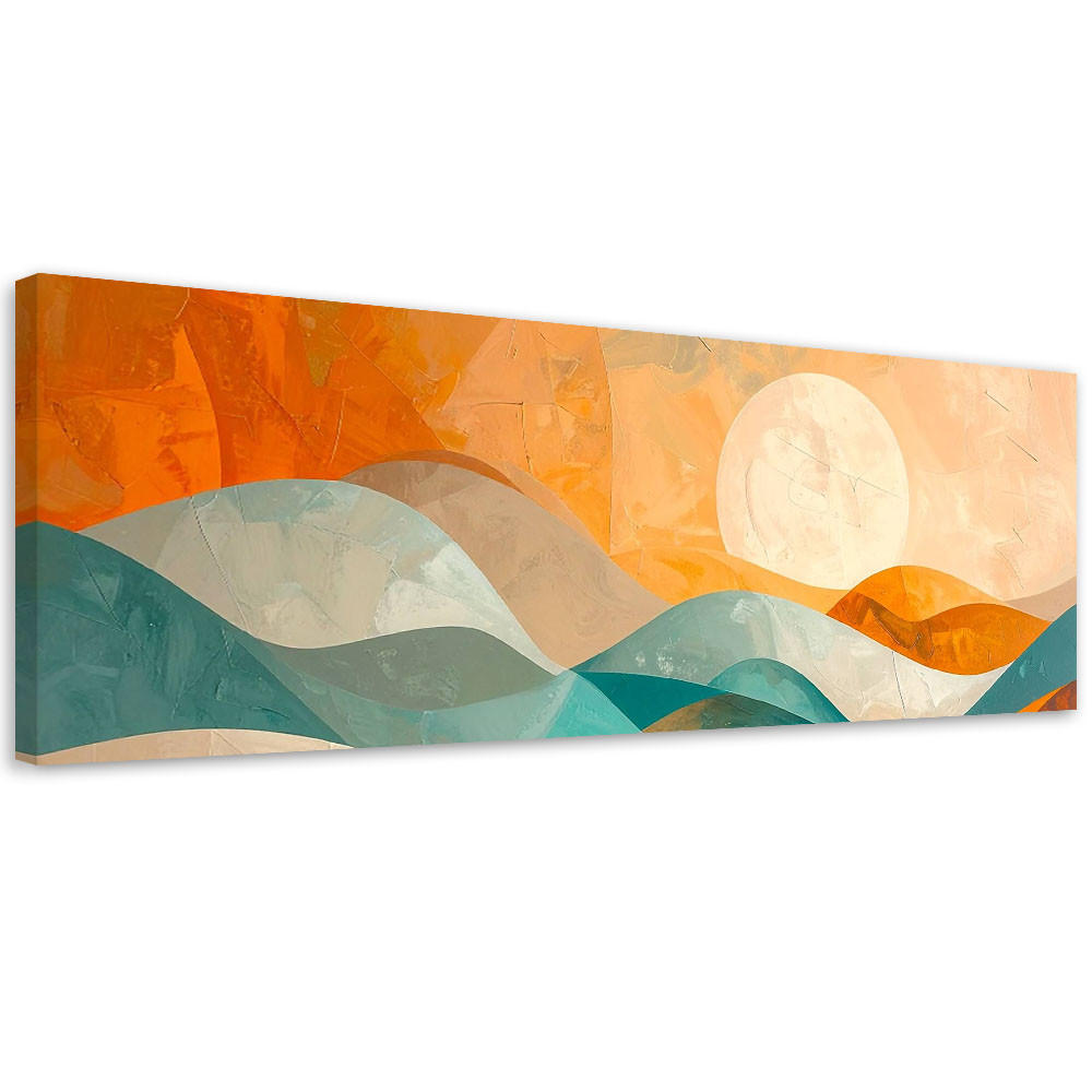 LEINWANDBILD 3D und geometrisch 150x50cm - Multicolor, Textil (150/50cm) - Feeby