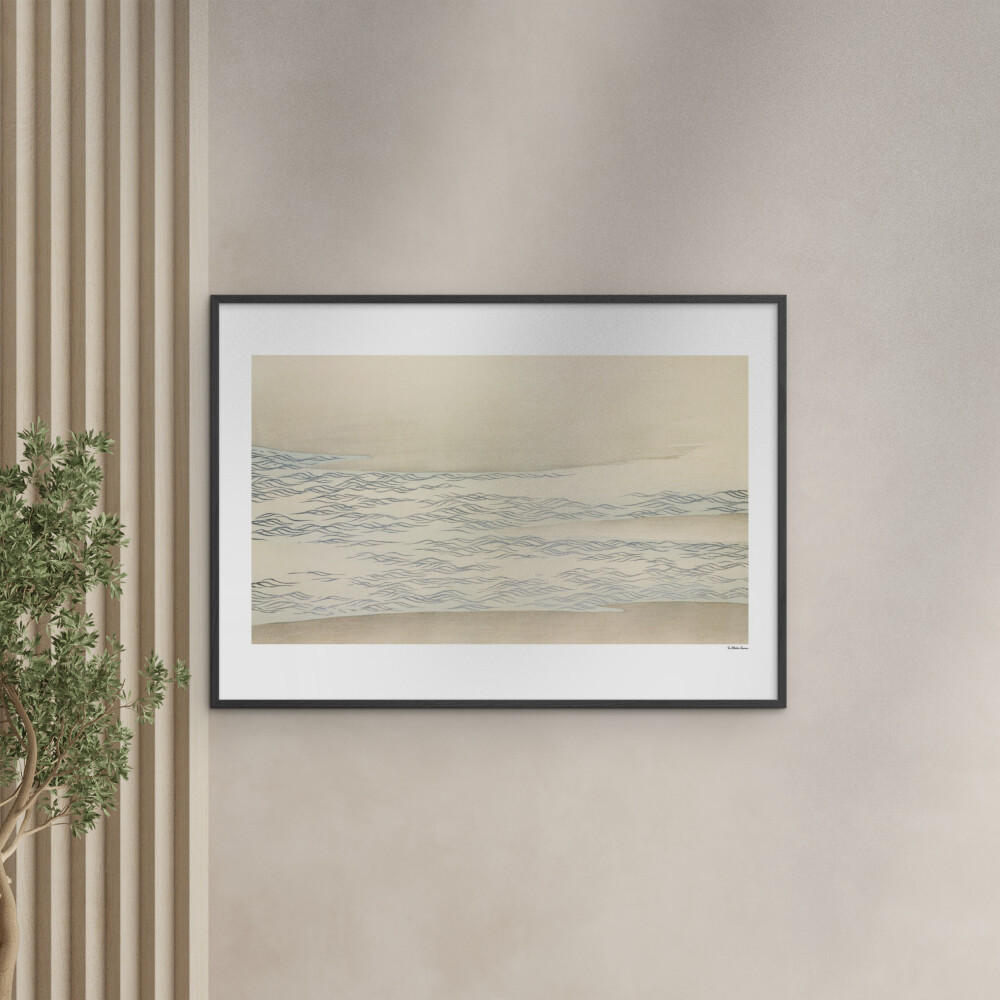 POSTER mit Rahmen Arch Atelier - La Collection Japonaise - 06 - Schwarz/Naturfarben, Holz/Papier (30/40cm) - Poster&Frame