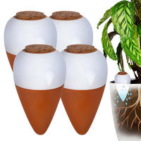 ZAVLAŽOVAČ Biela 4-dielny-set keramika korok 350 ml - viacfarebná, prírodné materiály/keramika (8/16/8cm) - Relaxdays