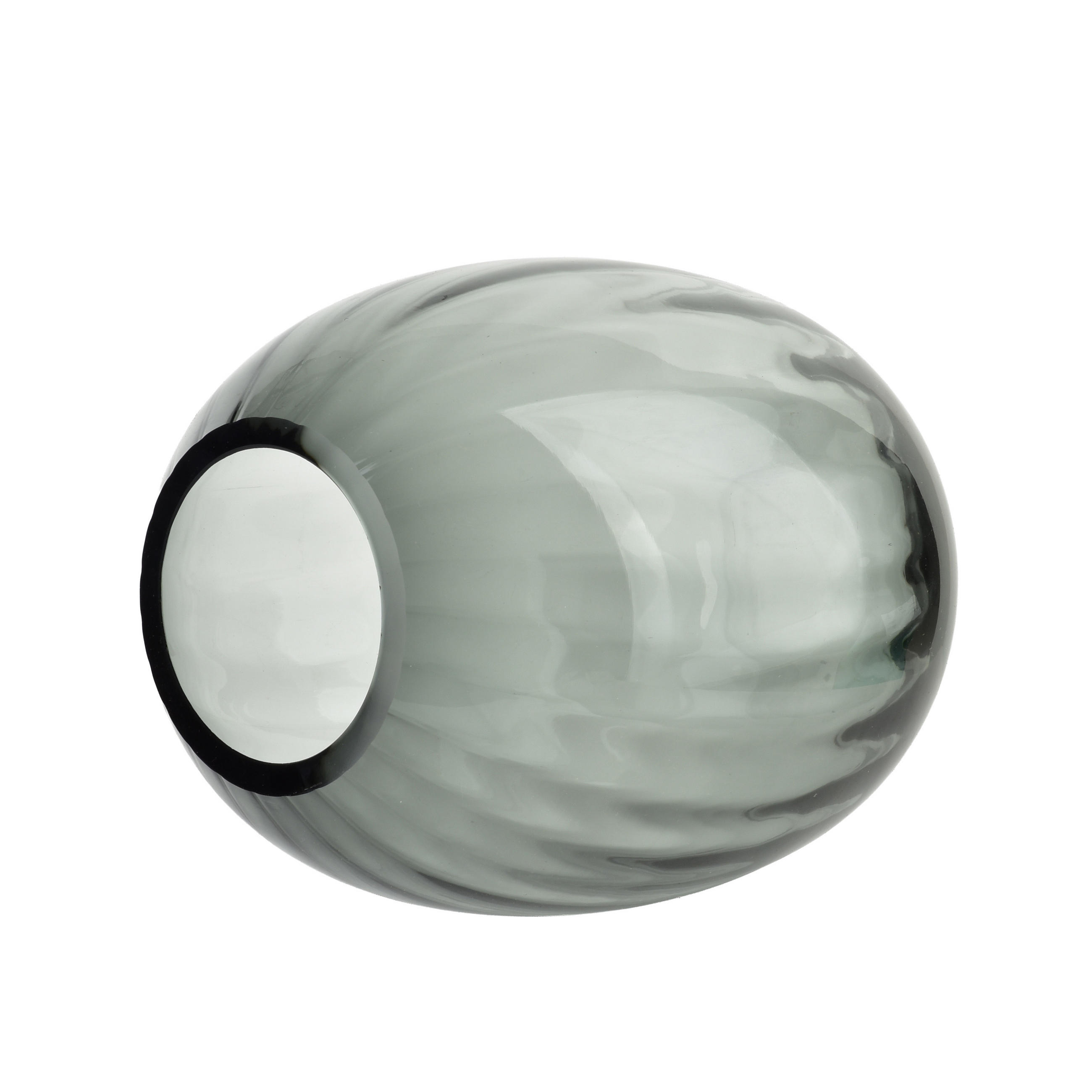 VASE Serenite Grau 14xh20 cm Glas - Grau, Glas (20cm) - Mondex