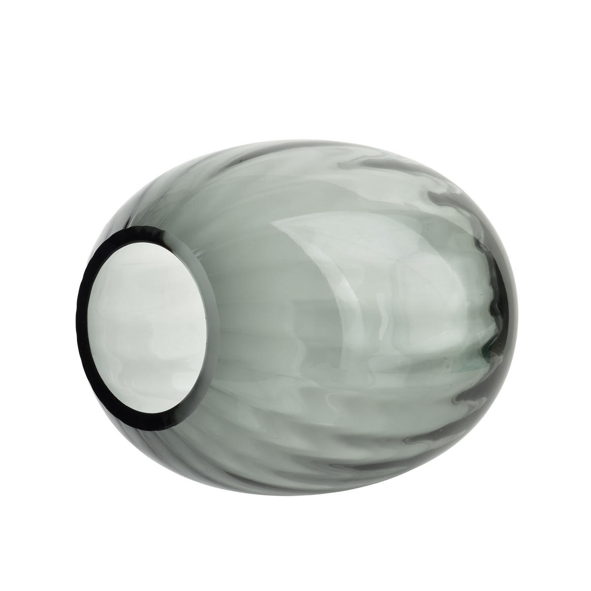 VASE Serenite Grau 14xh20 cm Glas - Grau, Glas (20cm) - Mondex