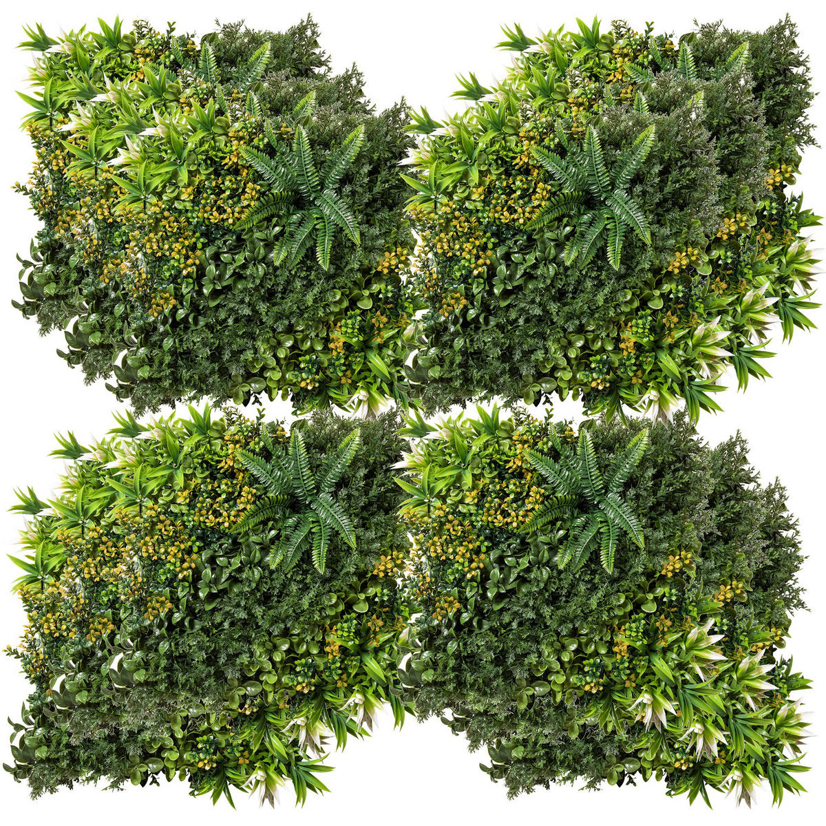KÜNSTLICHES Pflanzenwand Hecke, PE, Grün - Grün, Kunststoff (50/7/50cm) - Outsunny
