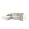 ECKSOFA Corunia In Aragon - Weiß, Holzwerkstoff/Textil (294/185cm) - Fun Möbel